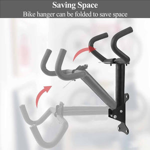 Black Storage Bicycle Wall Mount Hook Bike Rack Space Saving Bracket