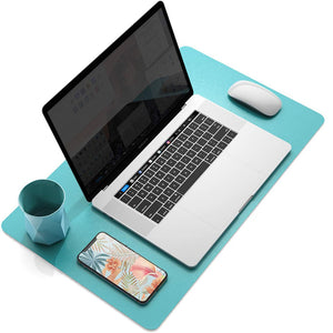 Green 120Cm*60Cm Dual Side Office Desk Pad Waterproof Pu Leather Computer Mouse