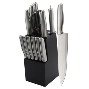 High Carbon Stainless Steel 14 Piece Kitchen Knife Set Chefs Cooks Knives Sharpening