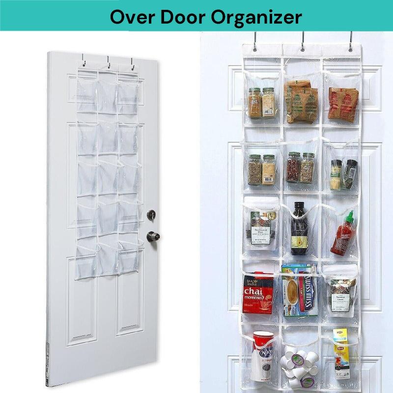 15 Pockets Over The Door Rack Hanging Kitchen Organizer Pantry Shoe Storage