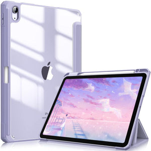 Ipad 10Th Case 10.9 Inch 2022 With Pencil Holder Smart Clear Soft Tpu Auto Wake Sleep