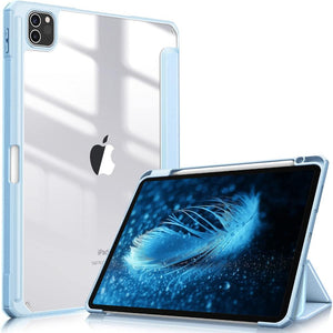 Ipad Pro 11 Inch 2020 2022 Soft Tpu Smart Premium Case Auto Sleep Wake Stand Clear Cover Pencil Holder