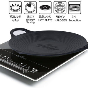 Cast Iron 36Cm Korean Japanese Bbq Barbecue Grill Pan Plate Round Griddle Indoor Outdoor