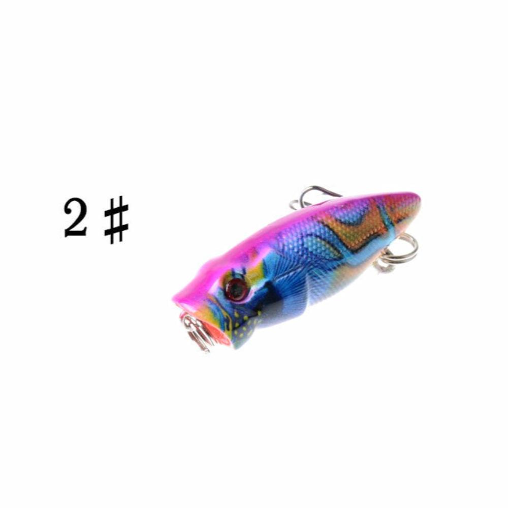 6X 3.5Cm Popper Poppers Fishing Lure Lures Surface Tackle Fresh Saltwater