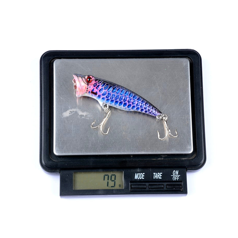 4X 6.5Cm Popper Poppers Fishing Lure Lures Surface Tackle Fresh Saltwater