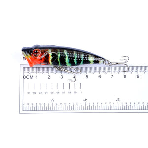 4X 6.5Cm Popper Poppers Fishing Lure Lures Surface Tackle Fresh Saltwater