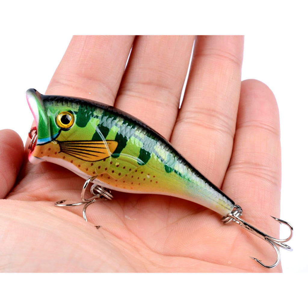 4X 6.5Cm Popper Poppers Fishing Lure Lures Surface Tackle Fresh Saltwater