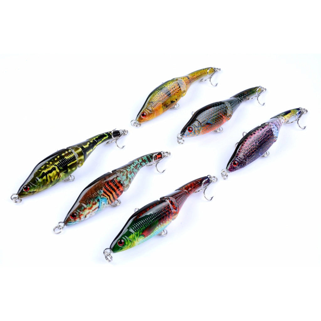 6X 9.5Cm Vib Bait Fishing Lure Lures Hook Tackle Saltwater