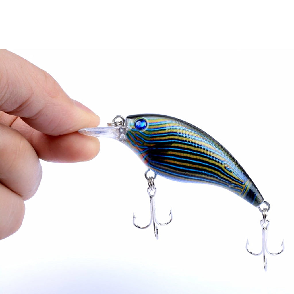 4X 7.5Cm Popper Crank Bait Fishing Lure Lures Surface Tackle Saltwater