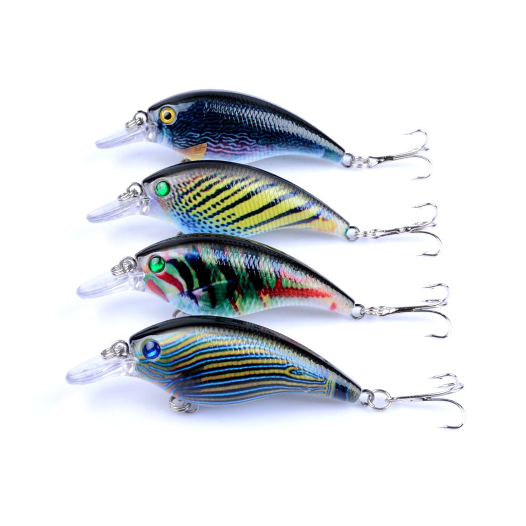 4X 7.5Cm Popper Crank Bait Fishing Lure Lures Surface Tackle Saltwater