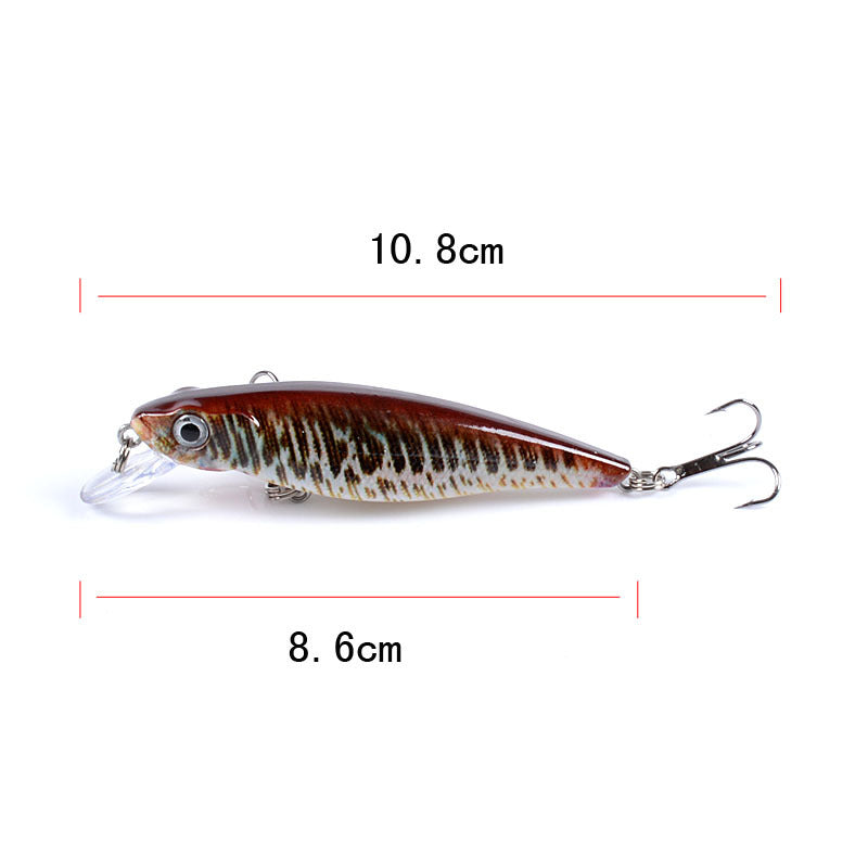 6X Popper Poppers 8.6Cm Fishing Lure Lures Surface Tackle Fresh Saltwater