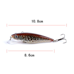 6X Popper Poppers 8.6Cm Fishing Lure Lures Surface Tackle Fresh Saltwater