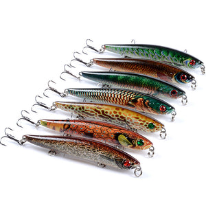 6X Popper Poppers 9.3Cm Fishing Lure Lures Surface Tackle Fresh Saltwater