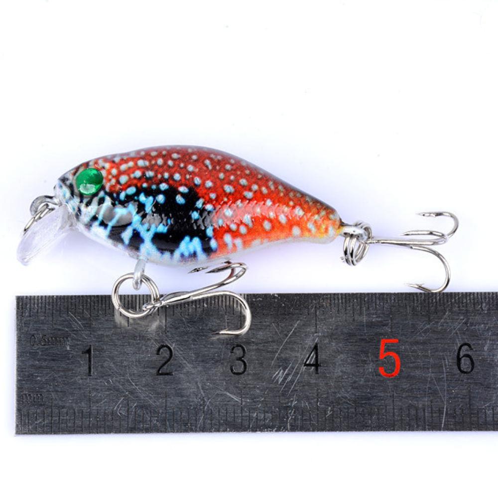 6X 4.3Cm Popper Crank Bait Fishing Lure Lures Surface Tackle Saltwater