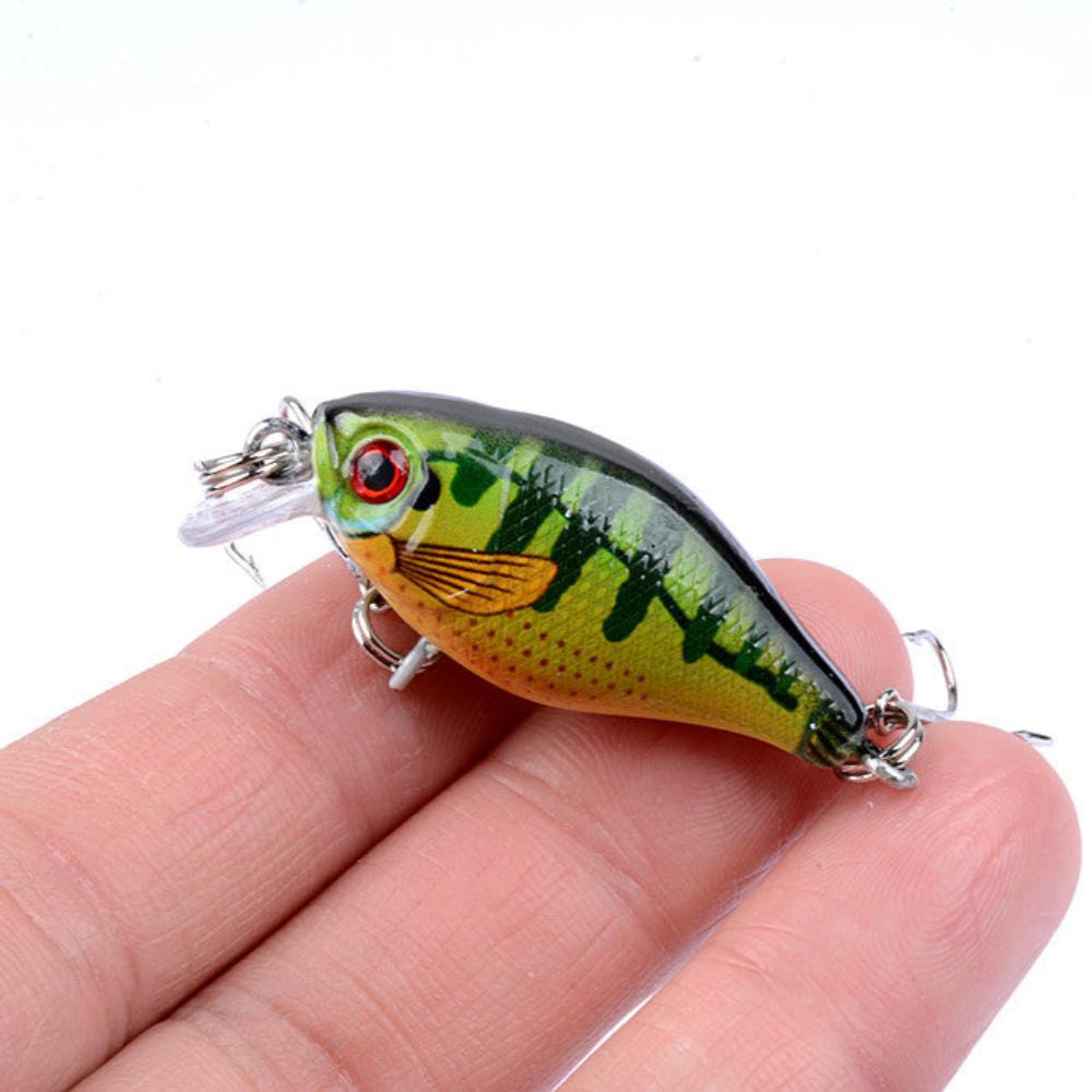 6X 4.3Cm Popper Crank Bait Fishing Lure Lures Surface Tackle Saltwater