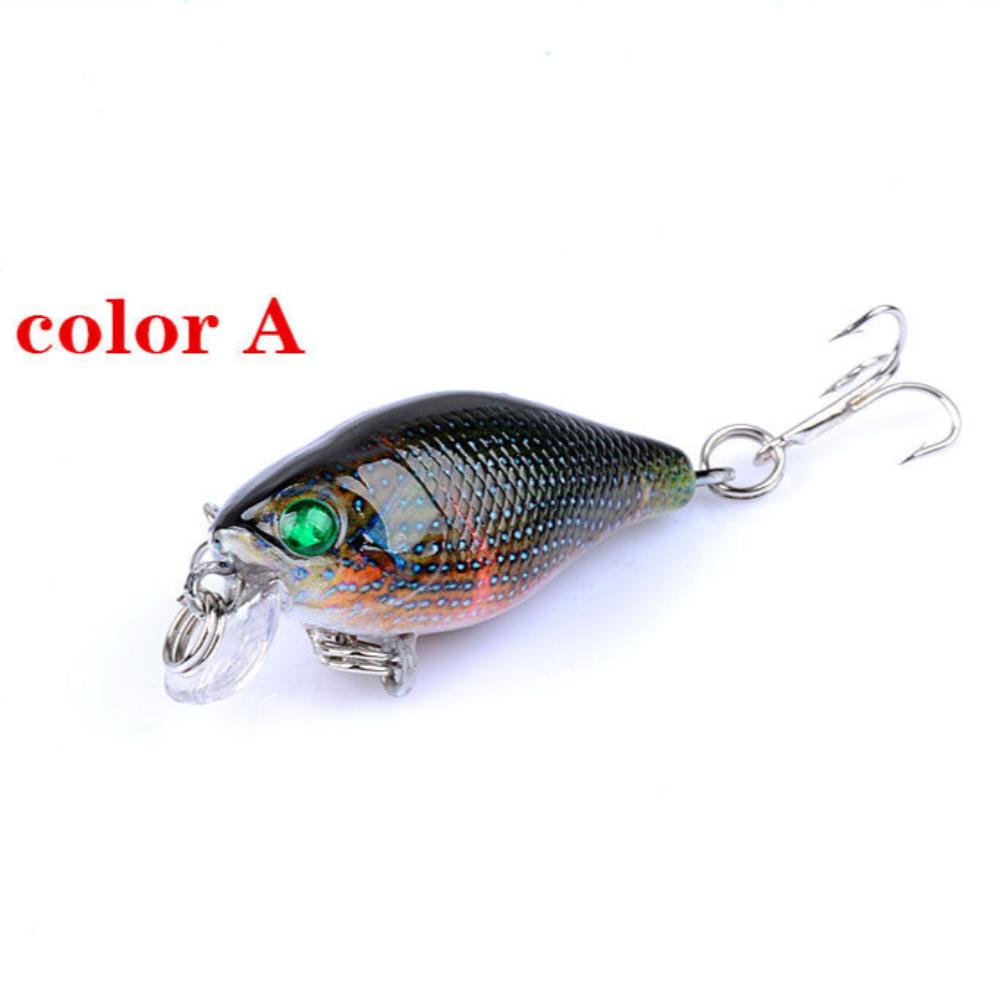 6X 4.3Cm Popper Crank Bait Fishing Lure Lures Surface Tackle Saltwater