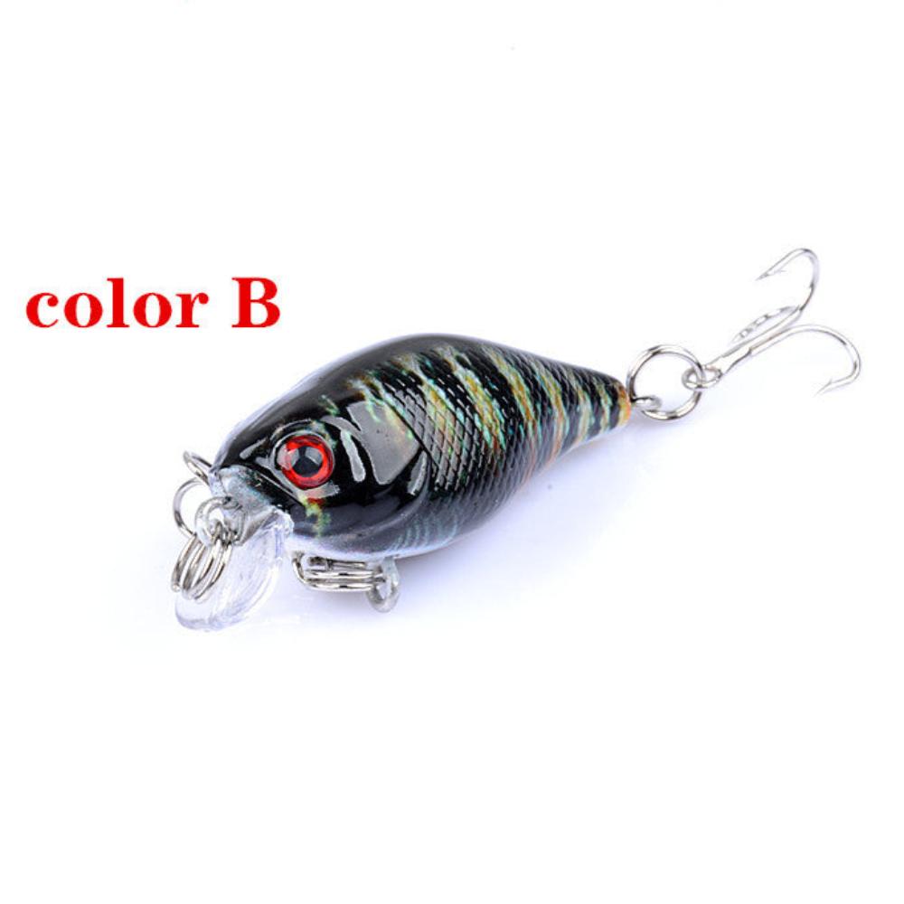 6X 4.3Cm Popper Crank Bait Fishing Lure Lures Surface Tackle Saltwater