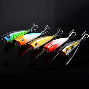 5X 6Cm Popper Poppers Fishing Lure Lures Surface Tackle Fresh Saltwater