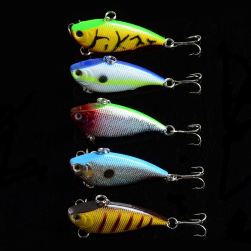 5X 5.5Cm Vib Bait Fishing Lure Lures Hook Tackle Saltwater