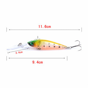 6X Popper Minnow 9.4Cm Fishing Lure Lures Surface Tackle Fresh Saltwater