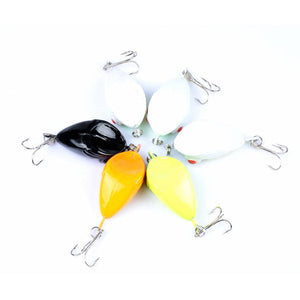 6X 4Cm Popper Poppers Fishing Lure Lures Surface Tackle Fresh Saltwater