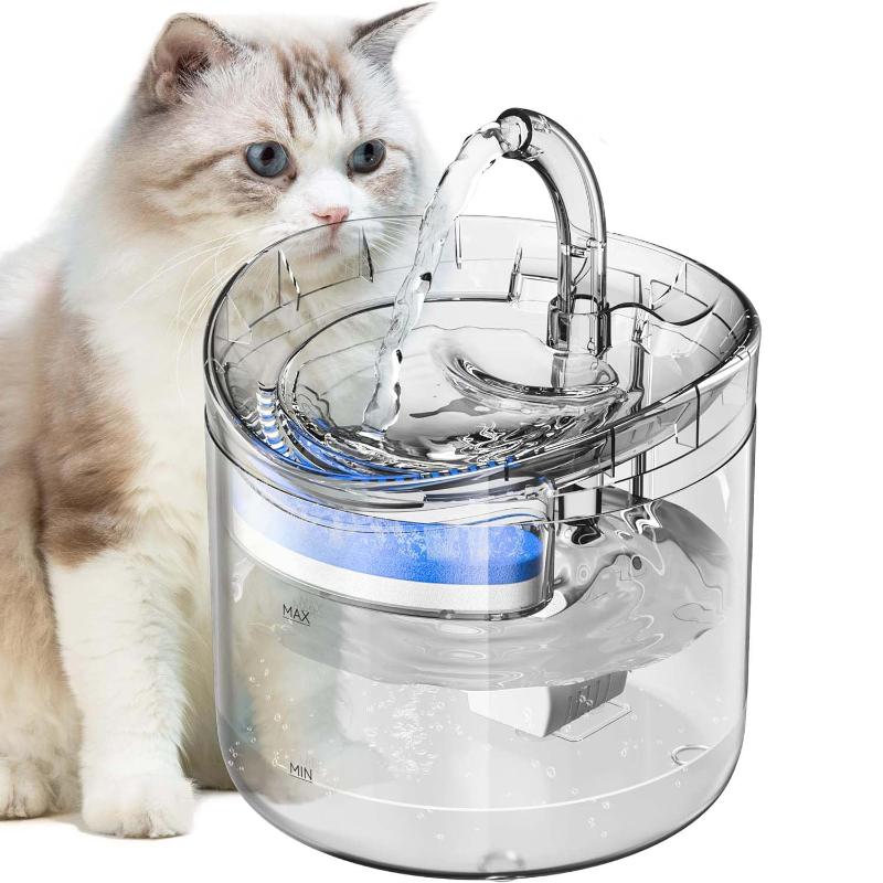 Cat Dog Water Fountain Pet Dispenser 1.8L Automatic Drinking For Cats Kitty Indoor