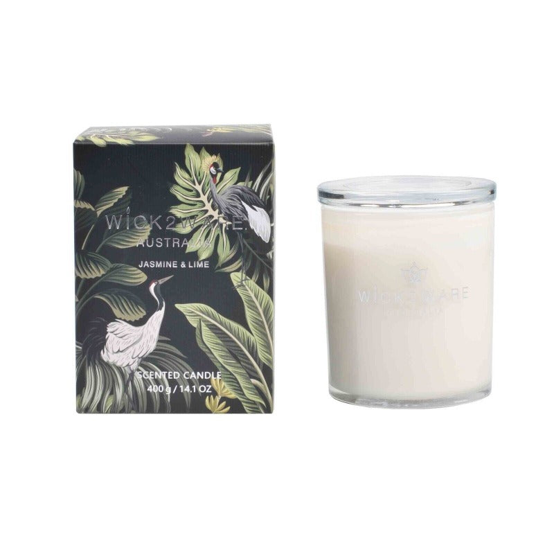 Wick2ware Australia Scented Candle Jasmine And Lime 400G/14.1 Oz