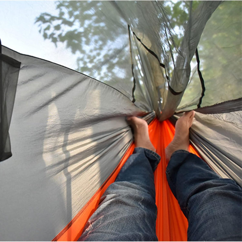 Terran Camping Hammock With Mosquito Net Orange