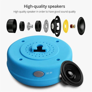 Mobax Mini Portable Large Suction Cup Bluetooth Speaker Stereo Music Outdoor Yellow