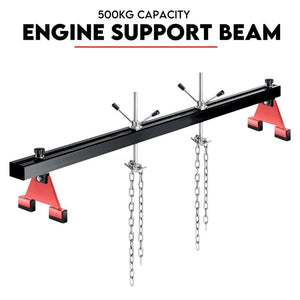 Fiernero Engine Support Bar Load Leveler 1100 Lbs Transmission W/ Dual Hook