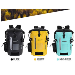 Nooyah Ipx8 Waterproof Bike Cycle Outdoor Sports Backpack Double Layer Bag Yellow