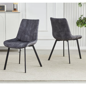 Sloane Fabric Dining Chairs (Set Of 4) Grey