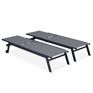 Sirocco (Set Of 2) Sunloungers Black