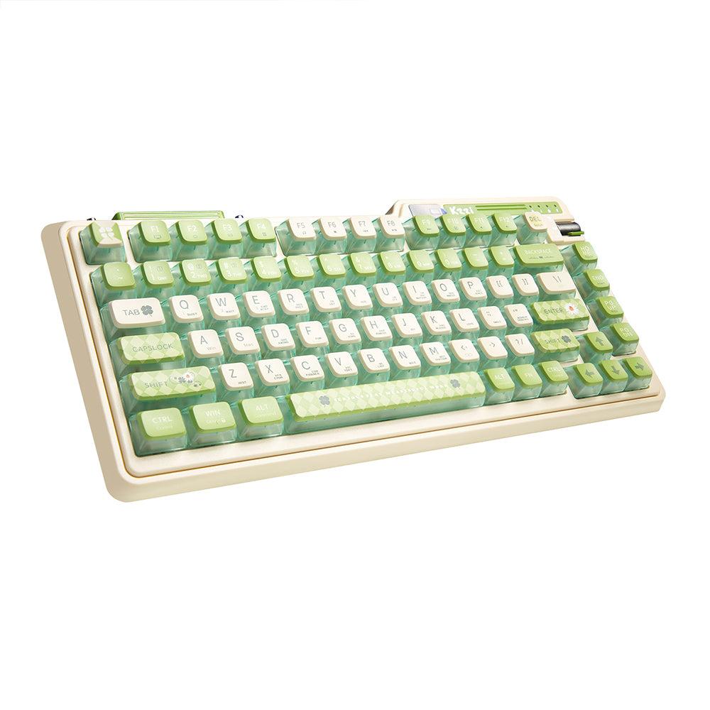 Kzzi K75 Pro Rgb 75% Wireless Gasket Mechanical Lemon Green Keyboard Triple Mode Eternity Tactile Switch