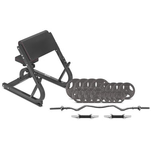Cortex Bn 8 Preacher Pad + 84Kg Standard Tri Grip Weight Plate & Curl Bar Package