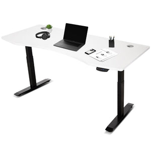 Lifespan Fitness Ergodesk Auto Series Automatic Standing Desk 180Cm In White & Black