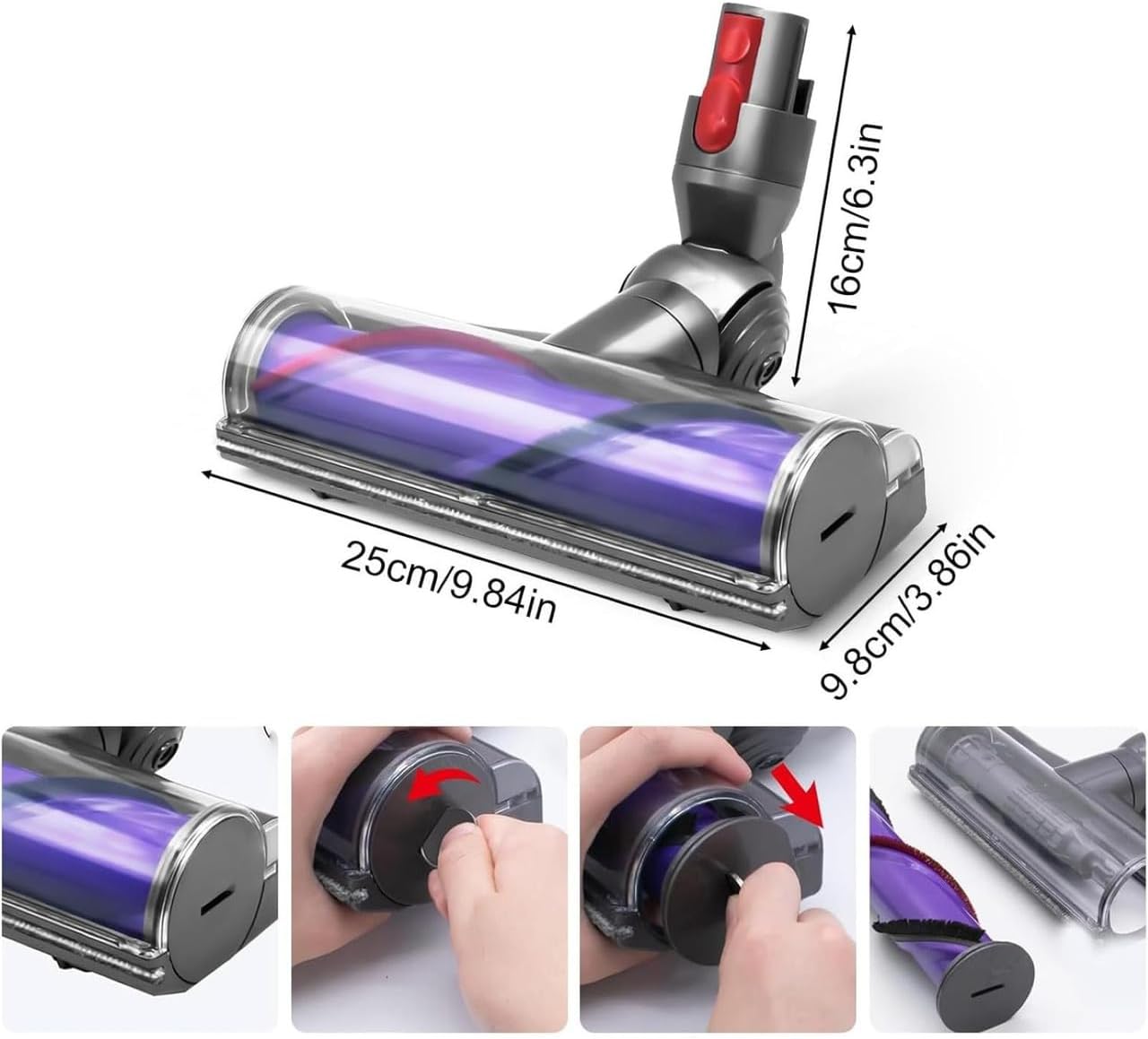 Hygieia Direct Drive Motorhead for Dyson V7 V8 V10 V11 V15 & Outsize Models