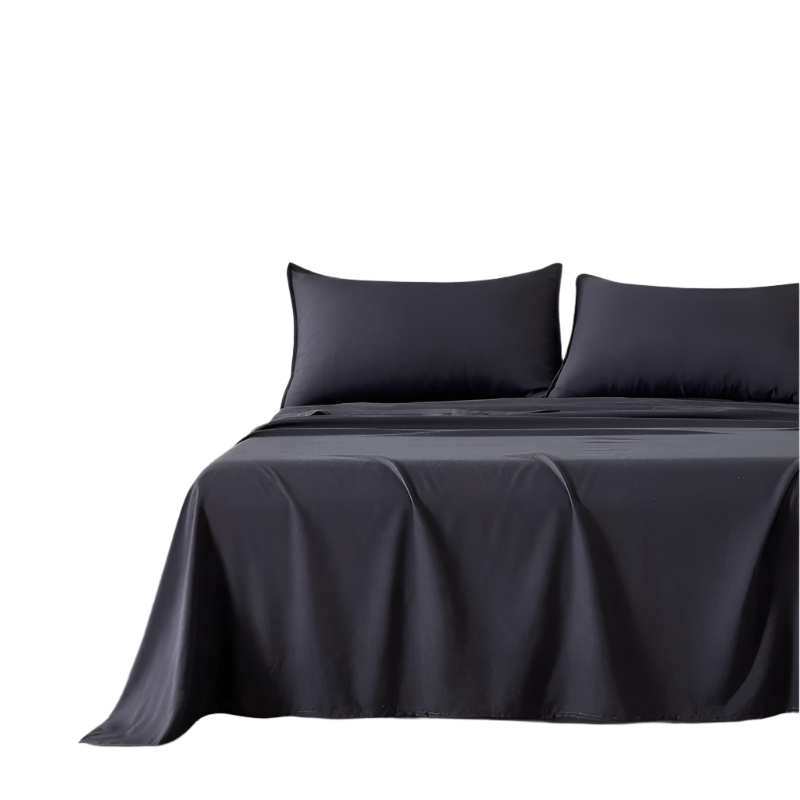 Bamboo Microfibre Sheet Set Charcoal Single