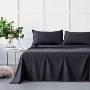 Bamboo Microfibre Sheet Set Charcoal King Single