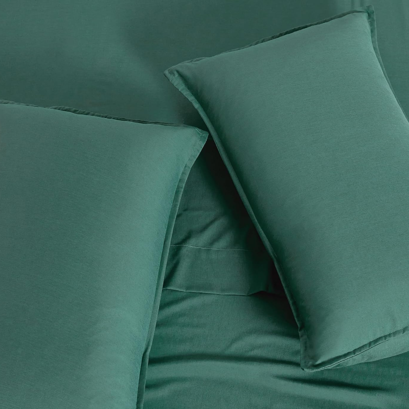 Bamboo Microfibre Sheet Set Green Single