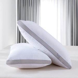 Luxury Bamboo Cooling Twin Pack Plush Down Like Pillows