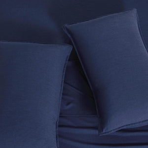 Bamboo Microfibre Sheet Set Navy Single