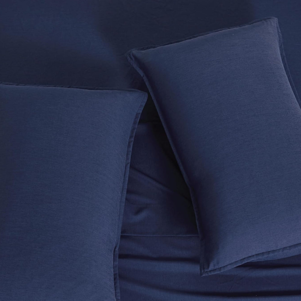 Bamboo Microfibre Sheet Set Navy Queen