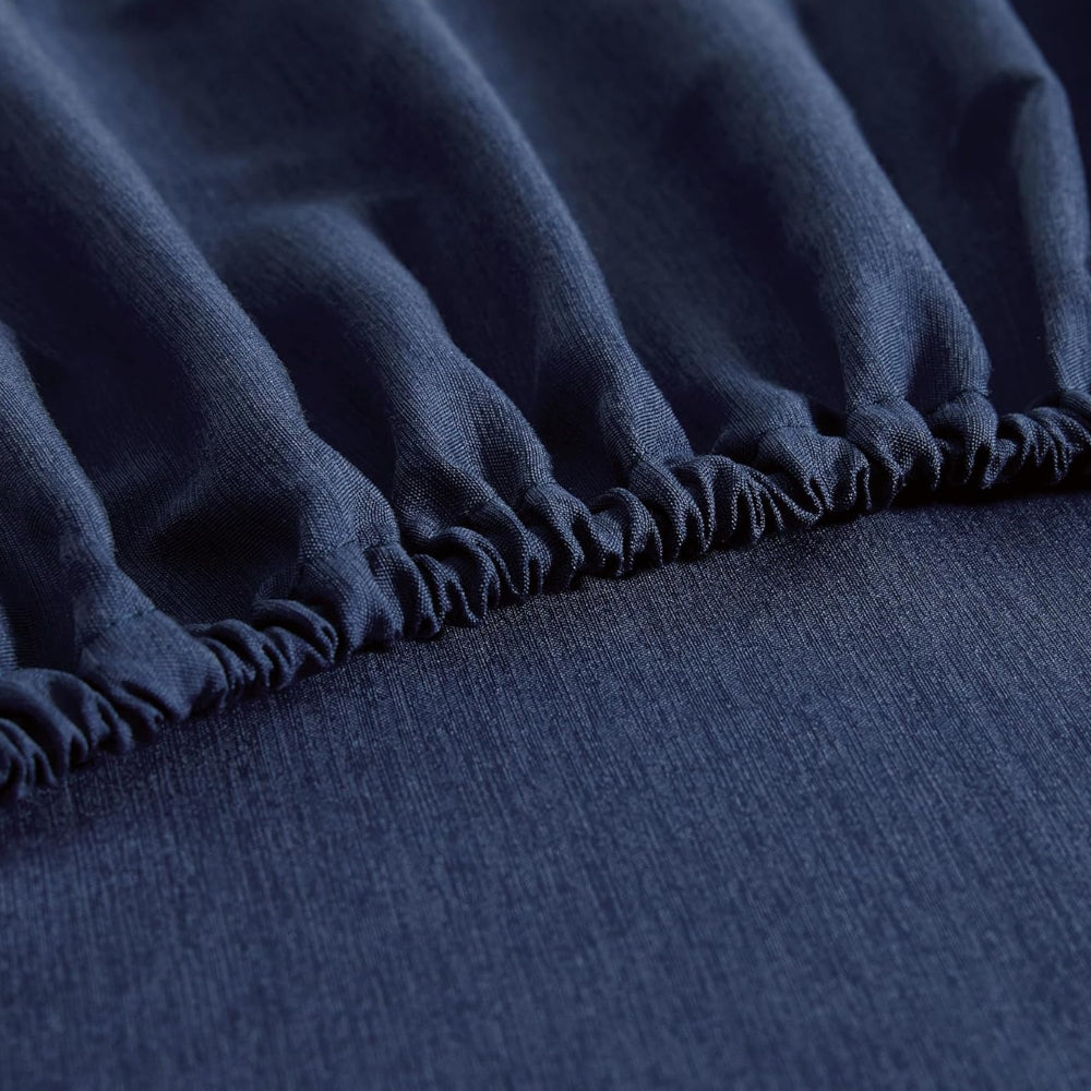 Bamboo Microfibre Sheet Set Navy Single