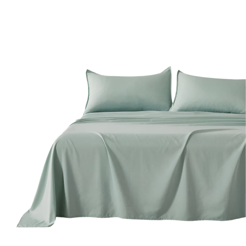 Bamboo Microfibre Sheet Set Sage Green Queen