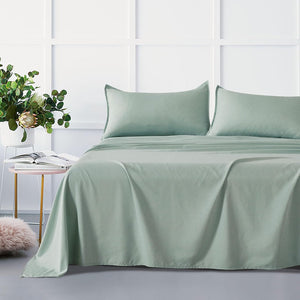 Bamboo Microfibre Sheet Set Sage Green Double