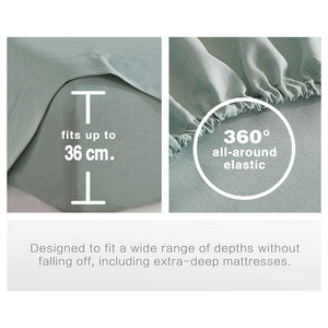 Bamboo Microfibre Sheet Set Sage Green King Single