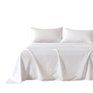 Bamboo Microfibre Sheet Set White King