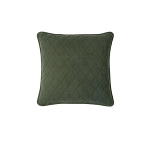 Bianca Lester Olive Velvet Square Filled Cushion 43 X 43Cm