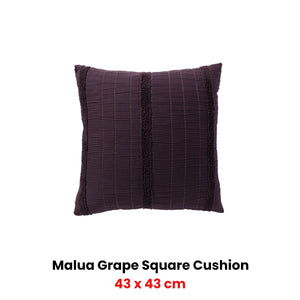 Bianca Malua Grape Velet Square Filled Cushion 43 X 43Cm